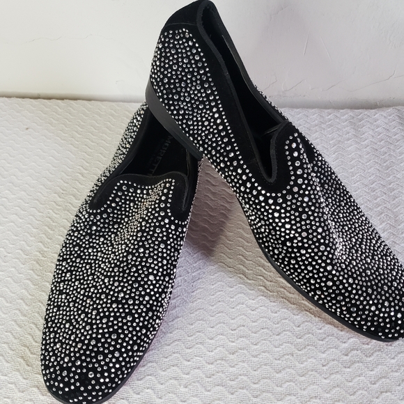 Black Label Other - Moretti Black Label Crystal Rhinestone shoes
